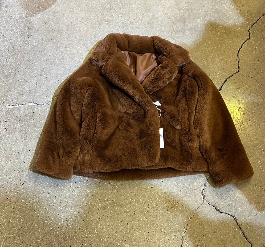 VINTAGE 빈티지 브라운 에코퍼자켓 상품이미지4