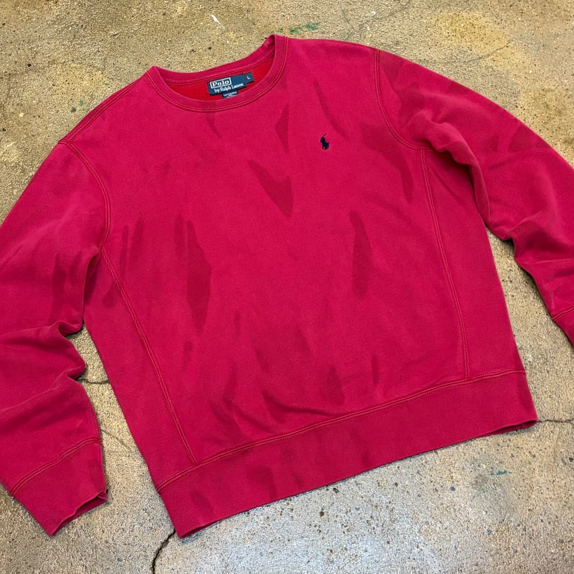 레어 90s 미국 빈티지 폴로랄프로렌 헤비코튼 맨투맨 상품이미지2