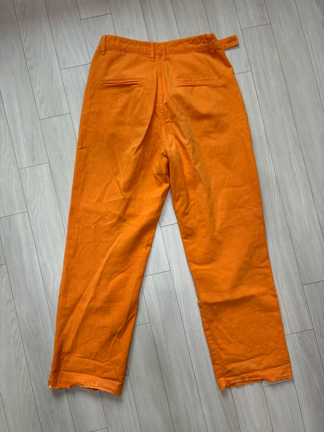 [더일마] 오렌지 어드저스터블 데님 진 (26-28인치 조절 가능) 상품이미지5
