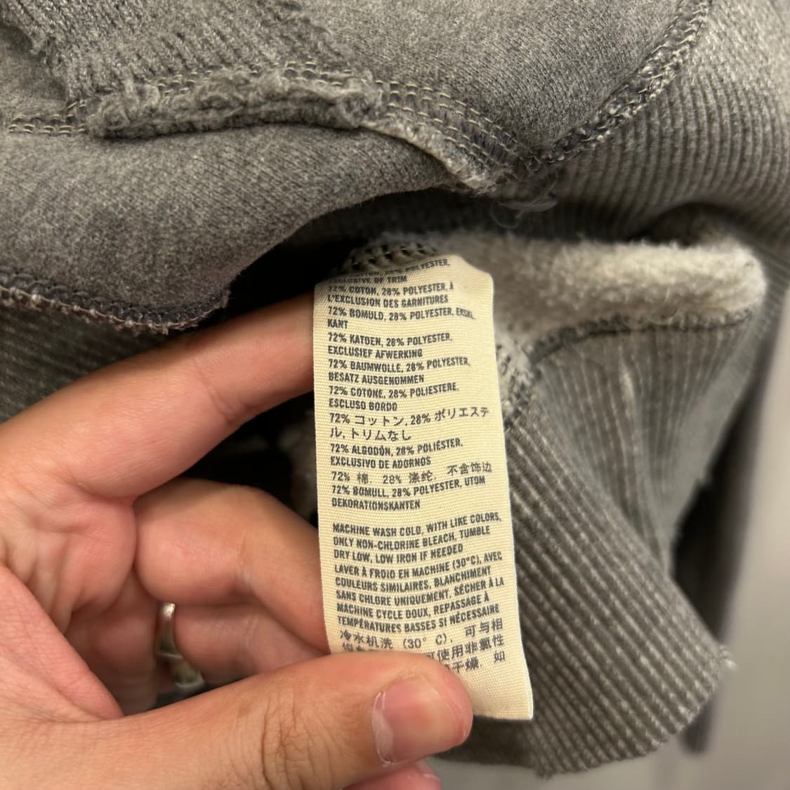 아베크롬비 머슬핏 빈티지 헤비코튼 후드티 상품이미지4