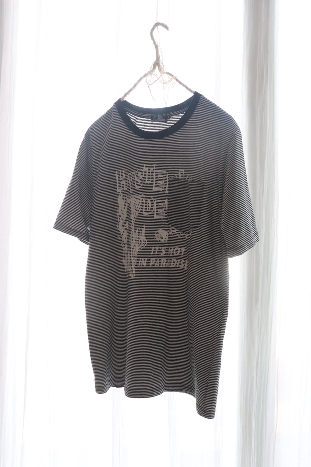 [Hysteric Glamour] Grunge Stripe T-shirt 상품이미지5
