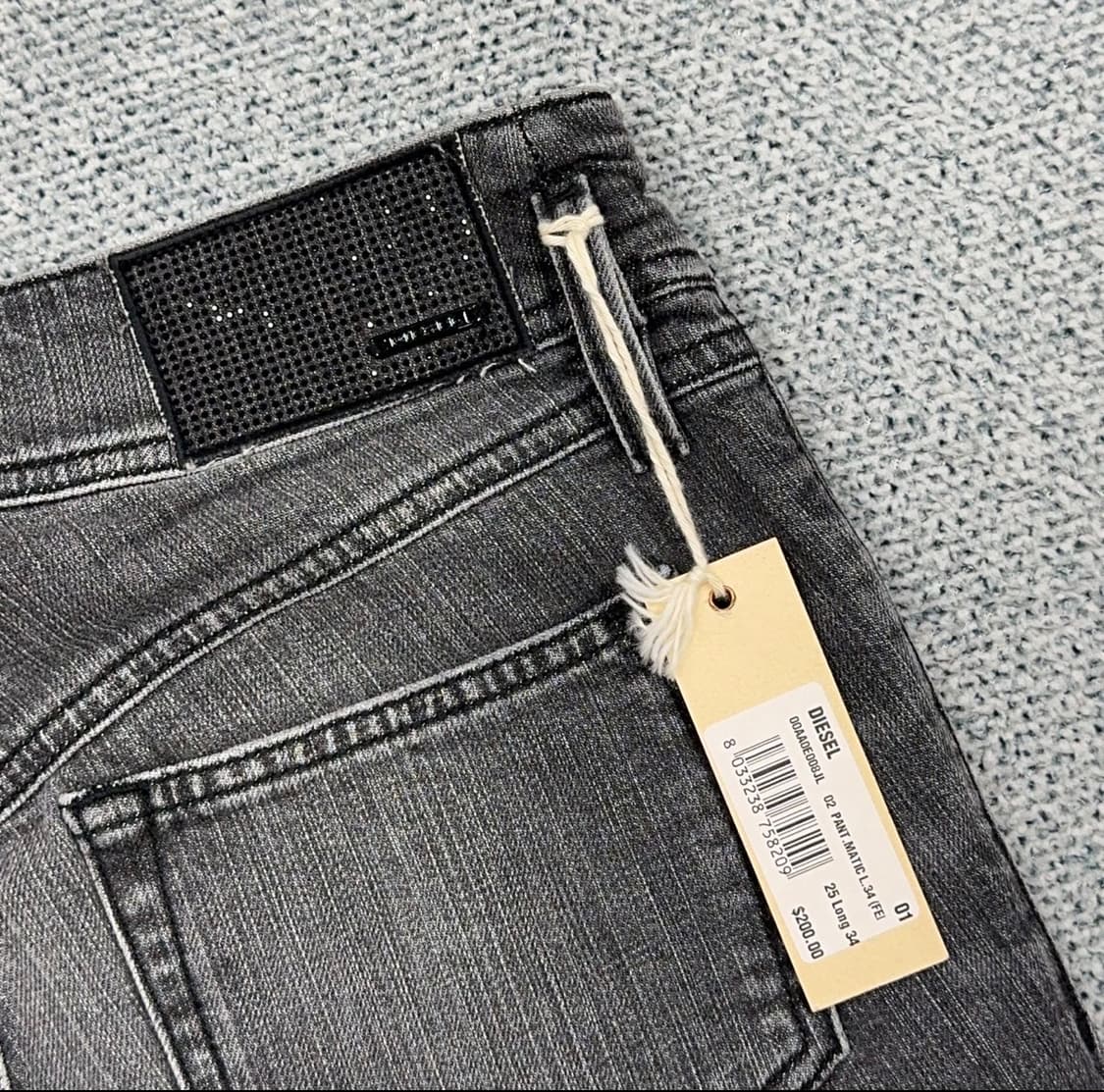 디젤 로우라이즈 스터드 스키니 진 상품이미지3