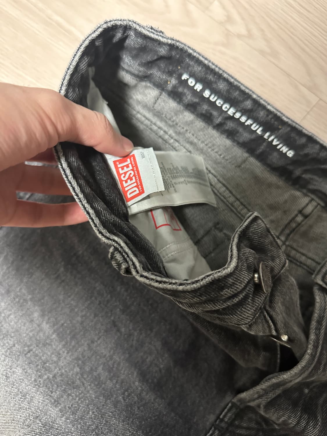디젤 1955 데님 팬츠 다크 그레이 32size 상품이미지5