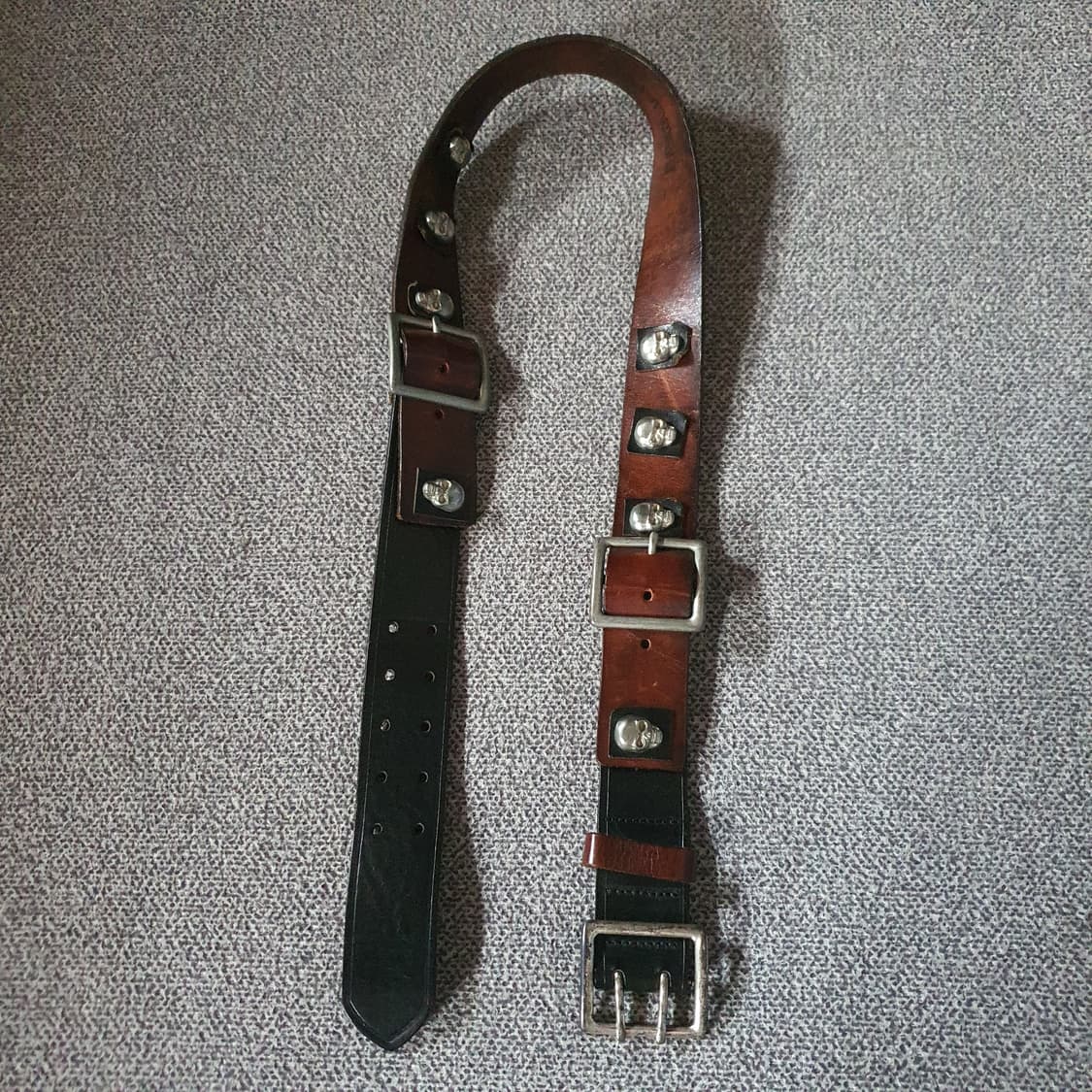 디스퀘어드2 멀티 해골 소가죽 벨트 상품이미지3