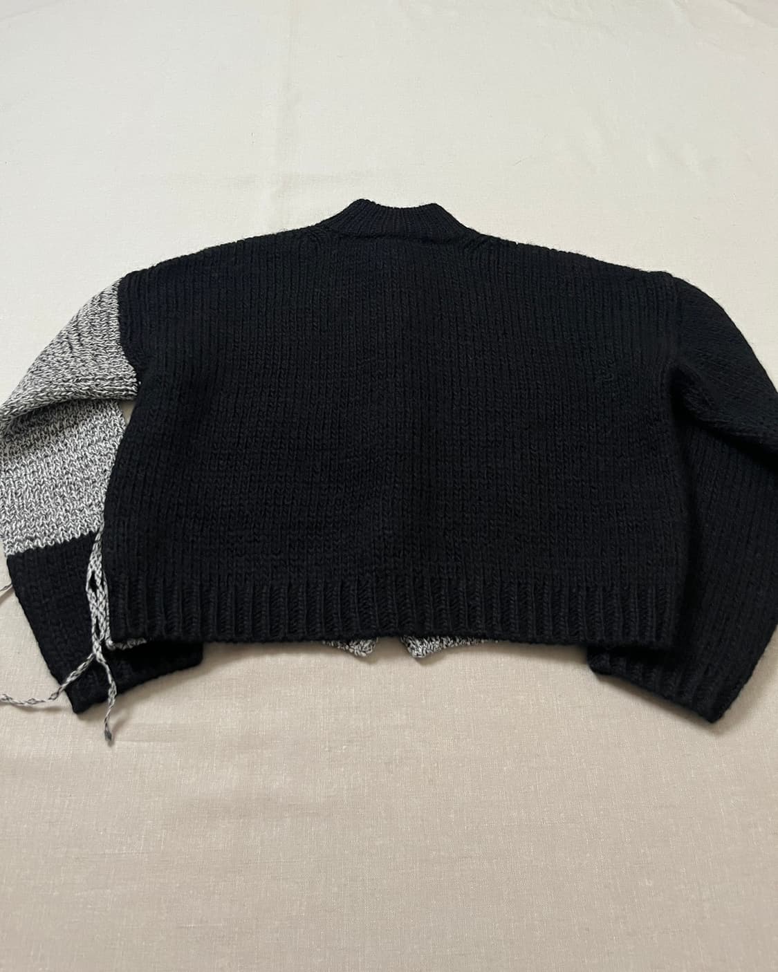 요지야마모토 컬러블록 니트자켓 yohji yamamoto 가디건 상품이미지8