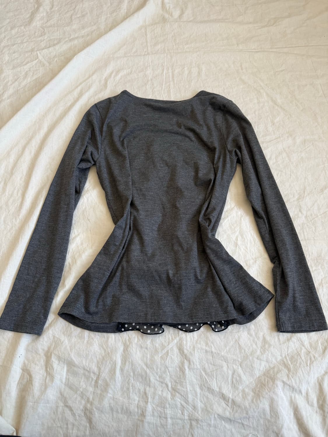 차콜 공겜여주 갸루 러블리 긱시크 블라우스 탑 상품이미지5