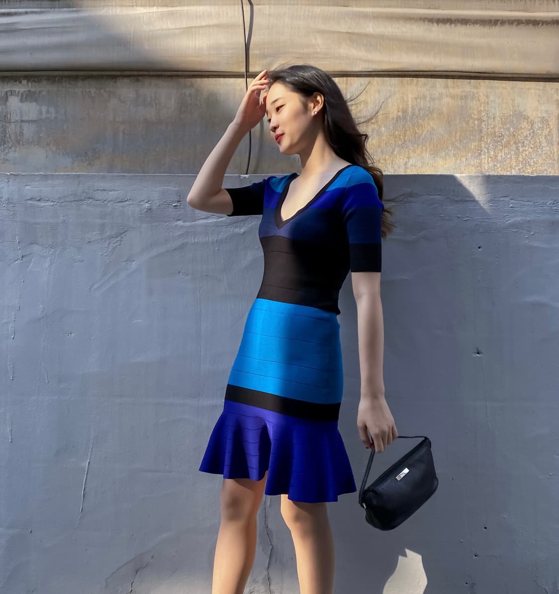 Karen Millen, 카렌밀렌 블루 머메이드 드레스 상품이미지4