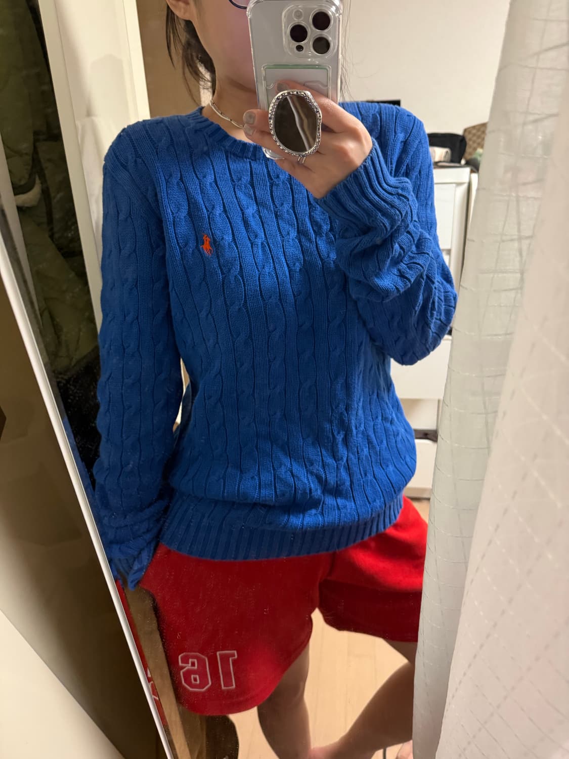 폴로 블루니트 남녀공용95 상품이미지1