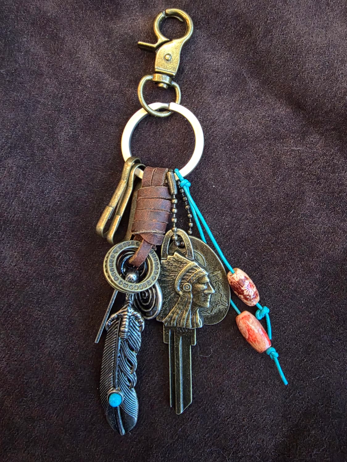 3cross leather navajo keyring 상품이미지1