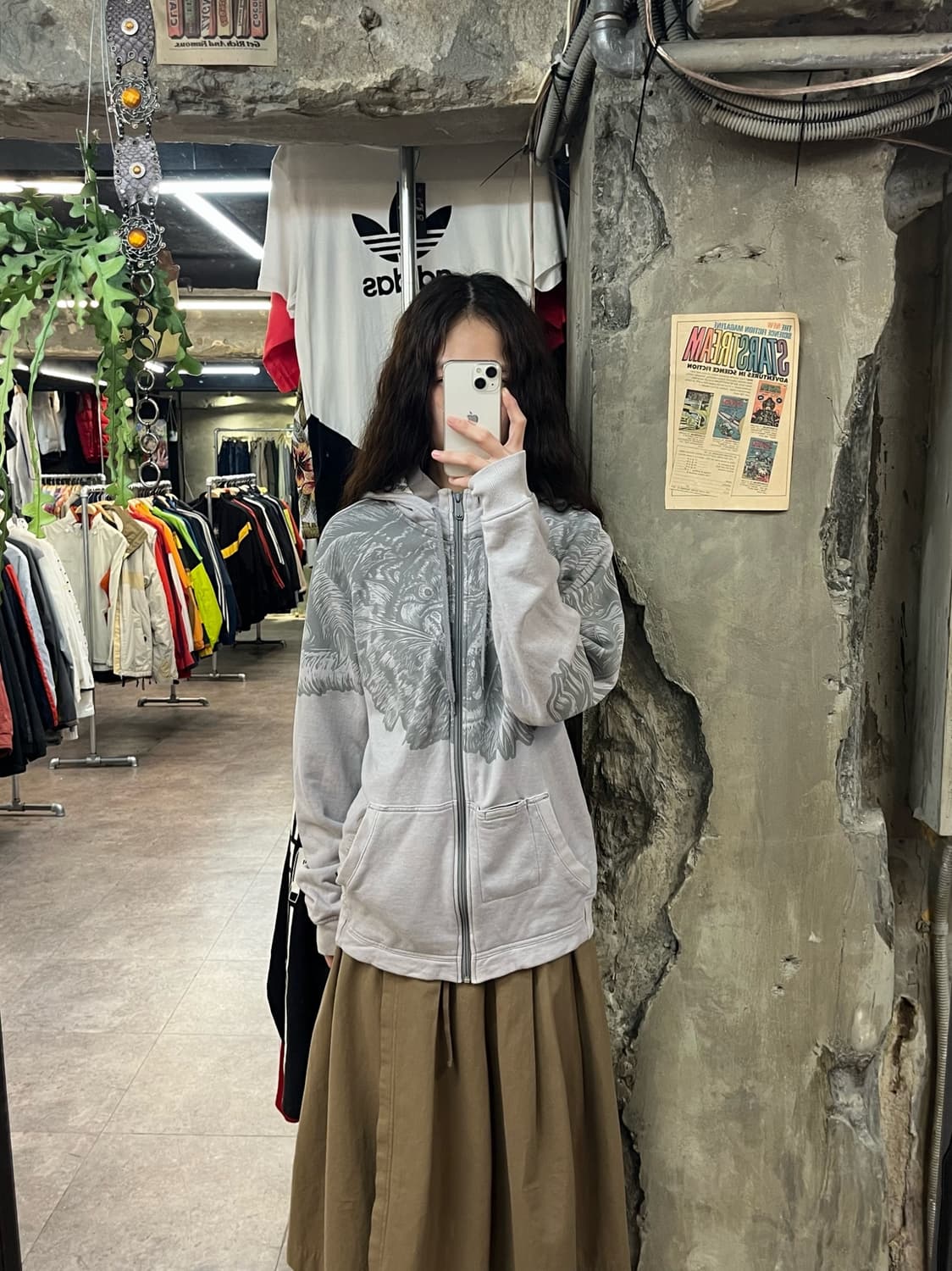 나이키 타이거 후드집업 그레이 90 #csz1783  상품이미지2