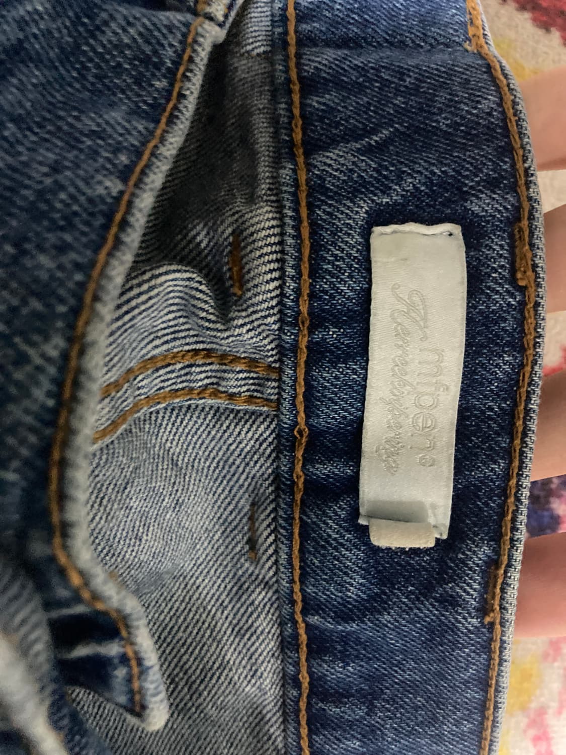 mfpen 중청 투턱 데님 진 상품이미지3