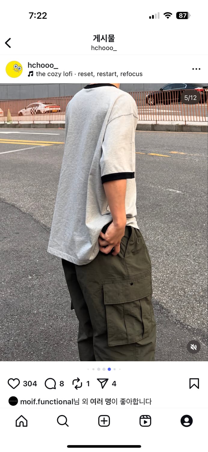 모이프 [SS25] OVER MIL 6P PANTS / OLIVE 3 상품이미지1