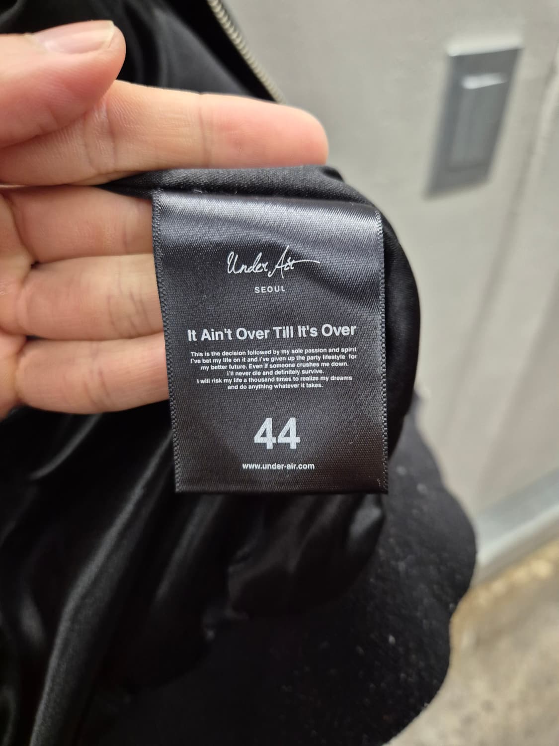 언더에어 블랙 플라워 자수 스카잔 S 상품이미지4