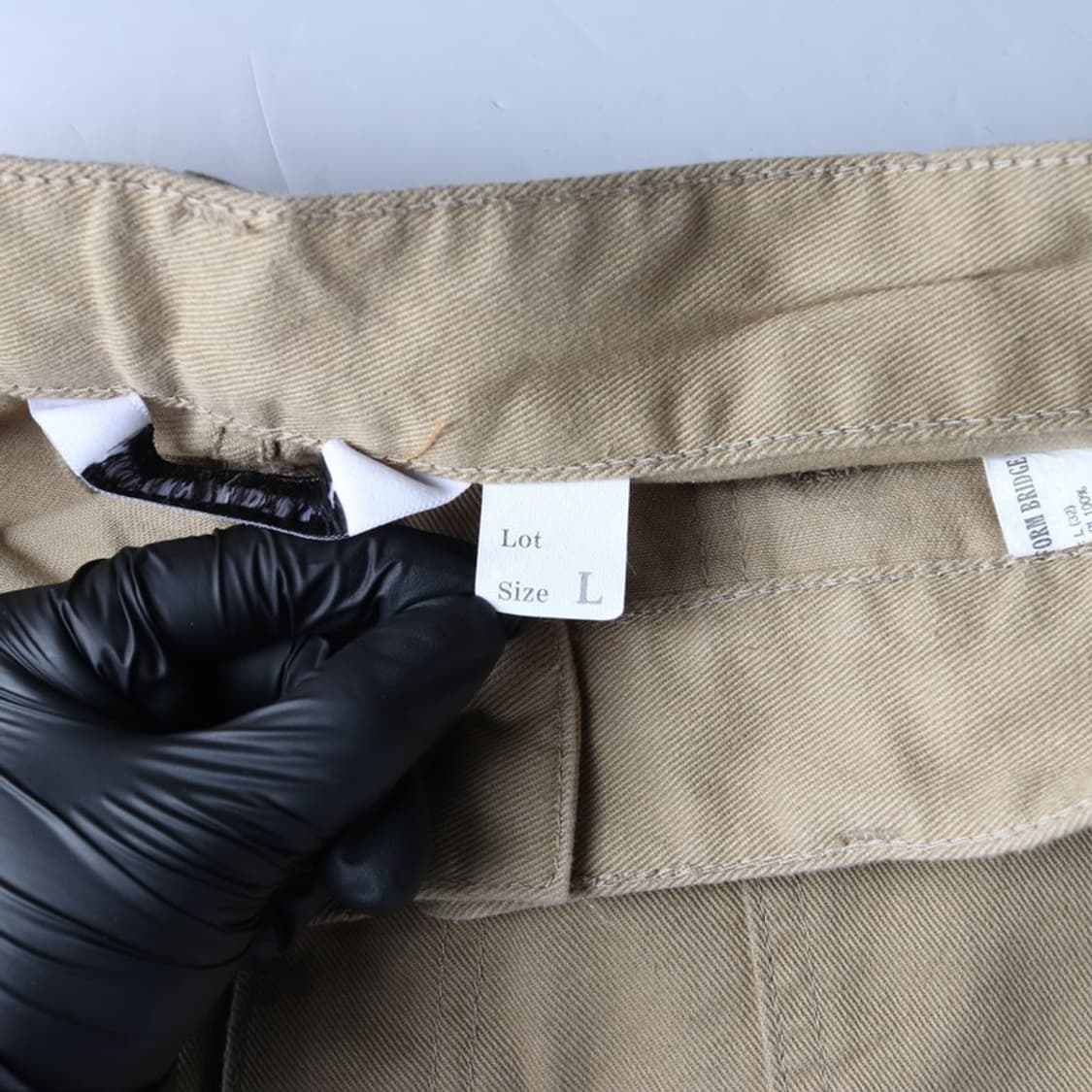 유니폼브릿지 코튼 퍼티그 팬츠 베이지 L 상품이미지6