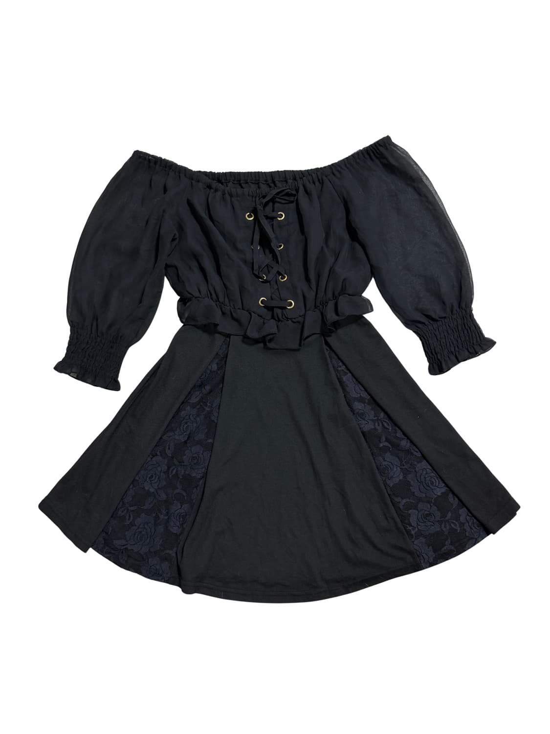 고스펑크st 오프숄더 드레스 상품이미지2