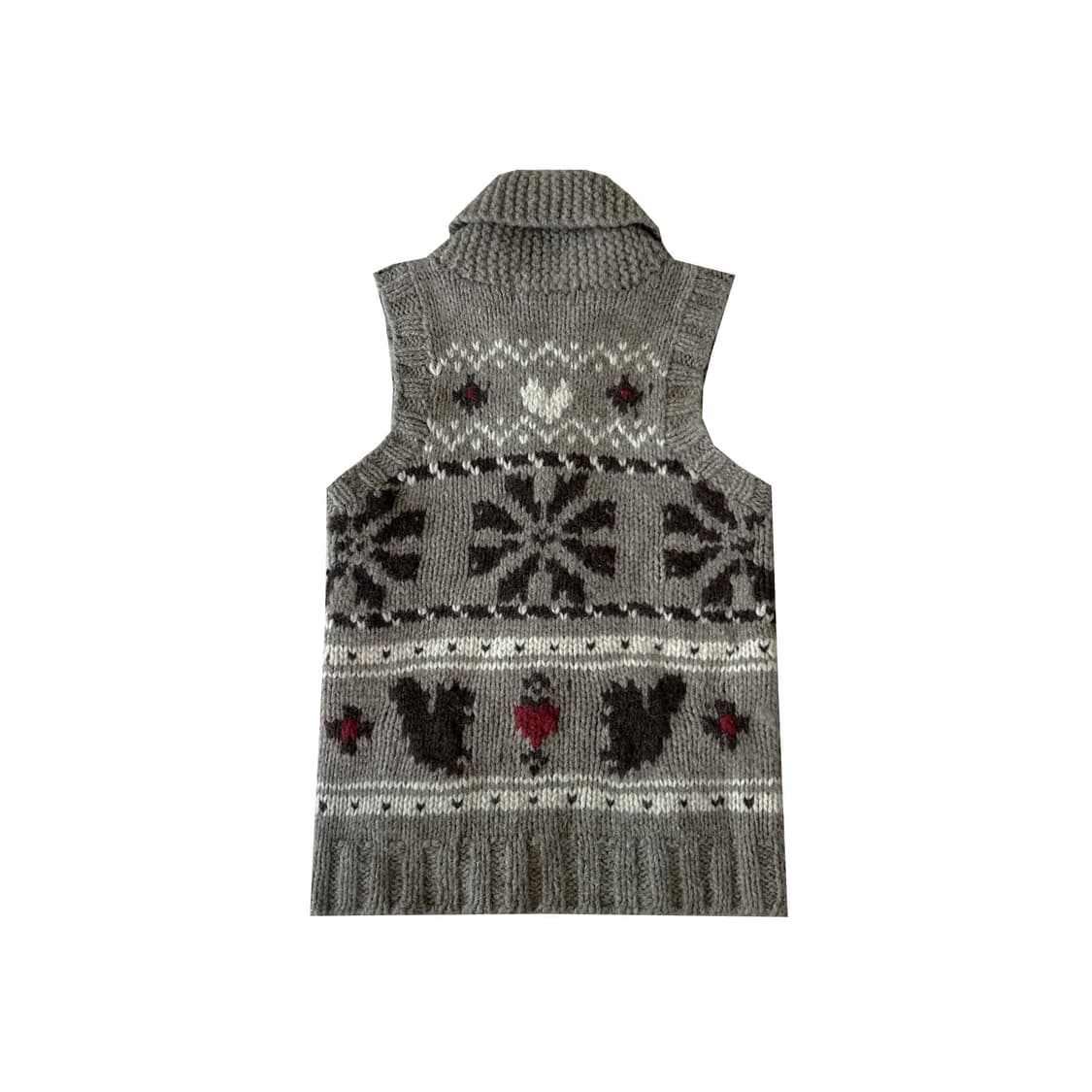 Vintage Heart Cowichan Vest Zip-Up 상품이미지3