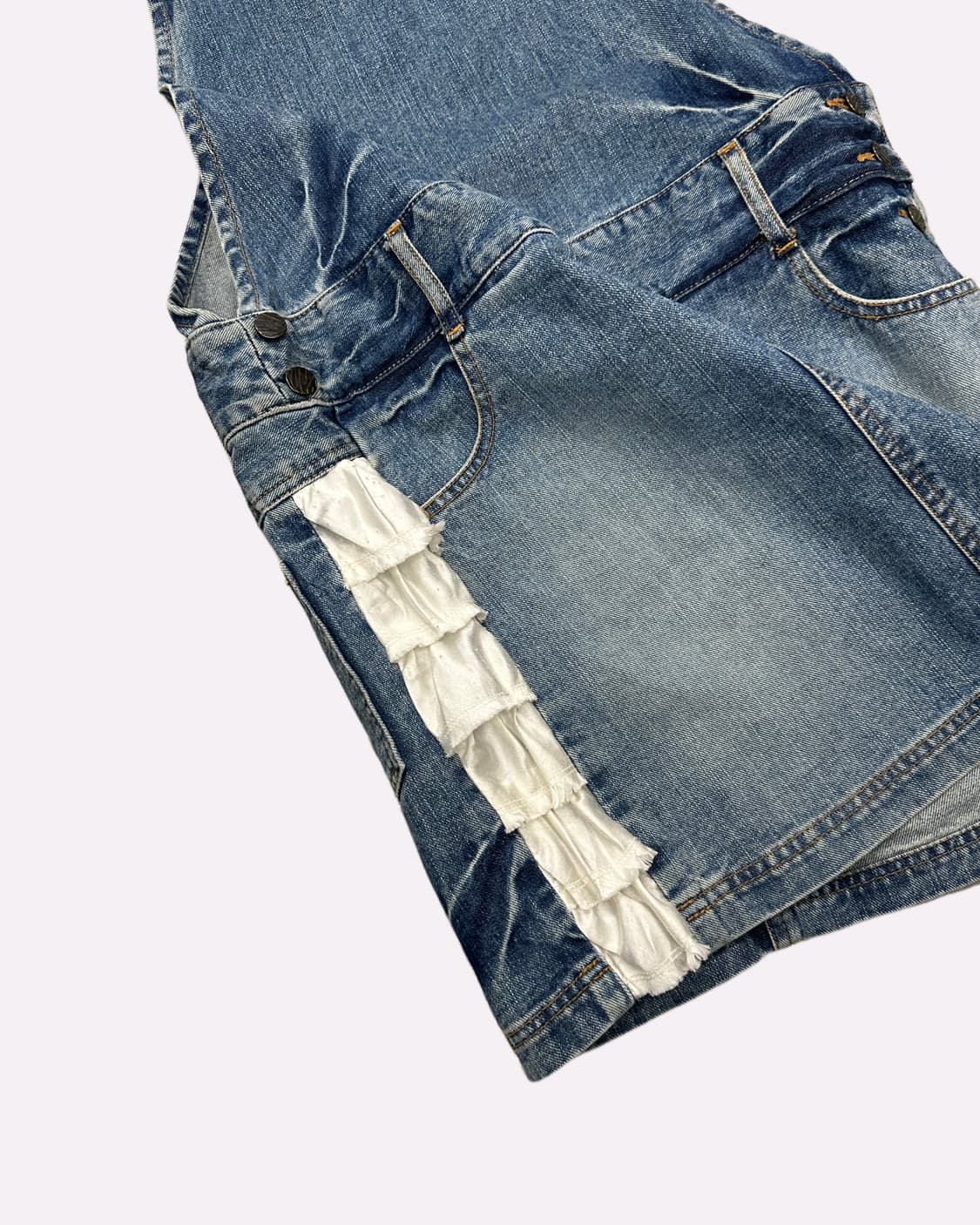 frill detail denim overall 상품이미지3