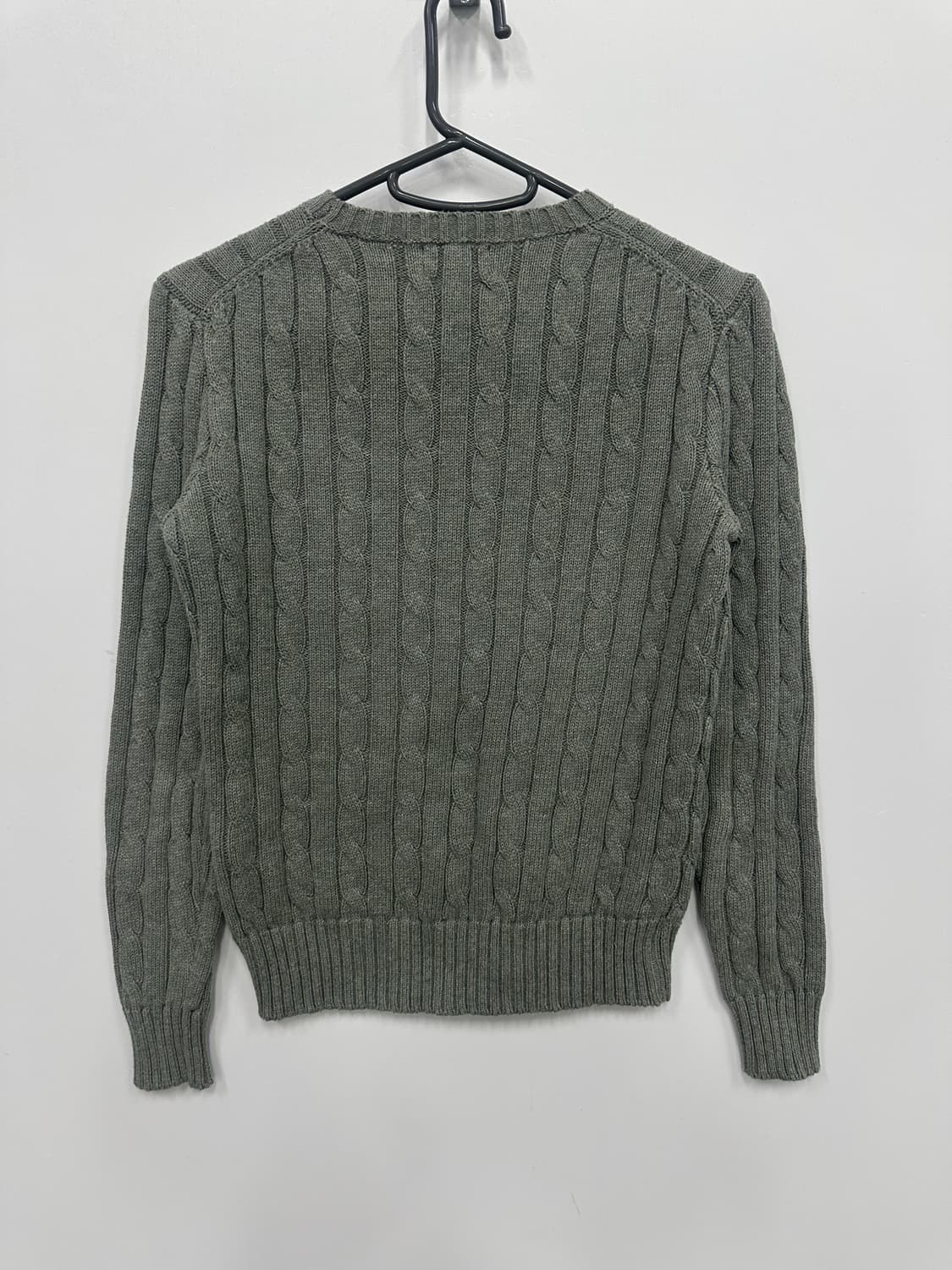 폴로 그레이 꽈배기 니트  상품이미지5