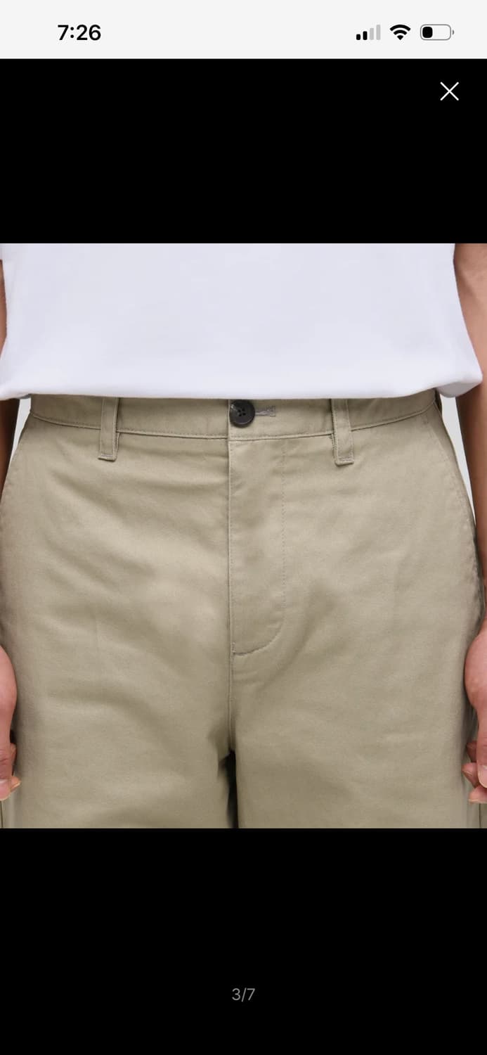 무신사 스탠다드 와이드 치노 팬츠 베이지 상품이미지3