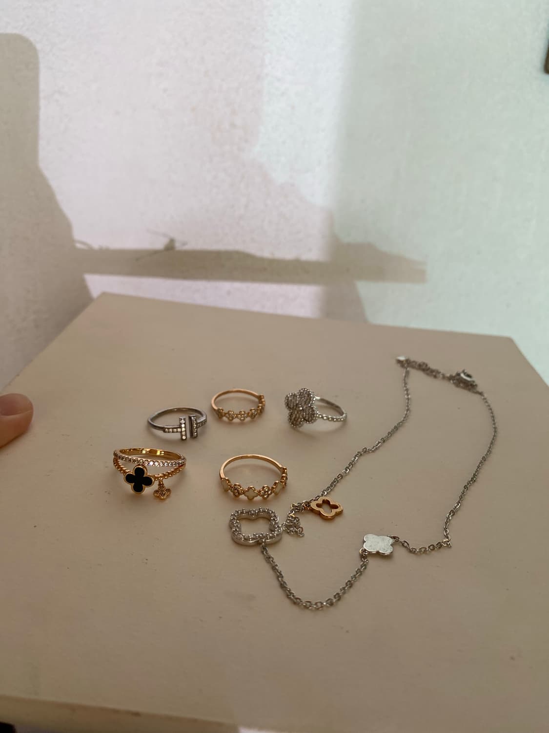 미사용 반지 목걸이 일괄 상품이미지1