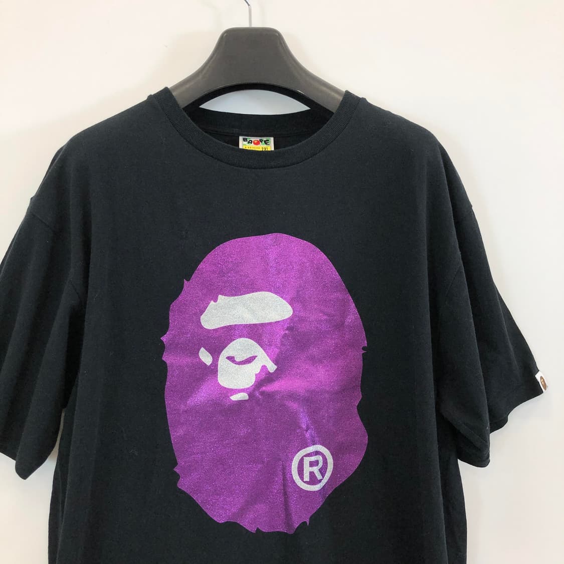 베이프 글리터 빅 에이프 반팔 2XL 퍼플 상품이미지2