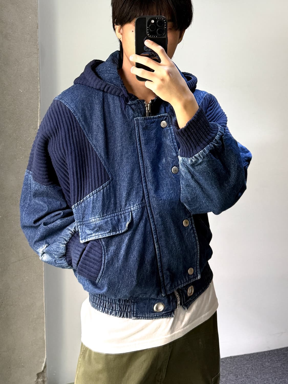 Ruck Dam 90's 데님 후드 봄버 자켓 상품이미지3