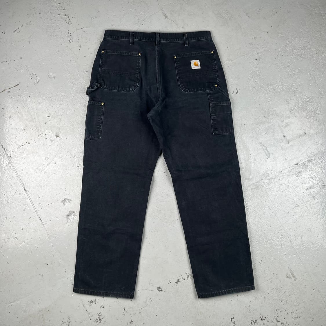 빈티지 칼하트 블랙 더블니 카펜터 팬츠 B01BLK 상품이미지3
