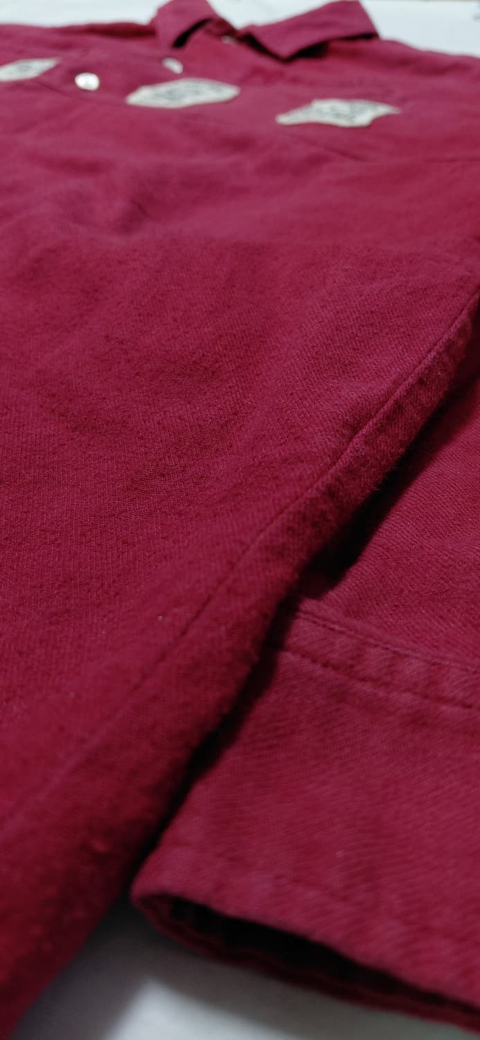 90s 일본 빈티지 POSH BOY 스포츠 자수 패치 셔츠 자켓 상품이미지5