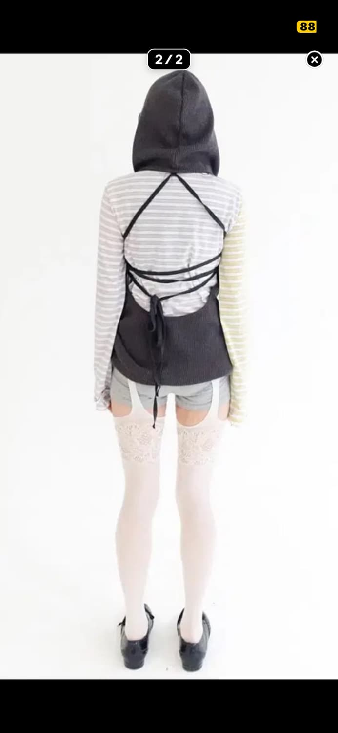 샵페어리 와플 홀터넥 후디 삽니다 상품이미지4