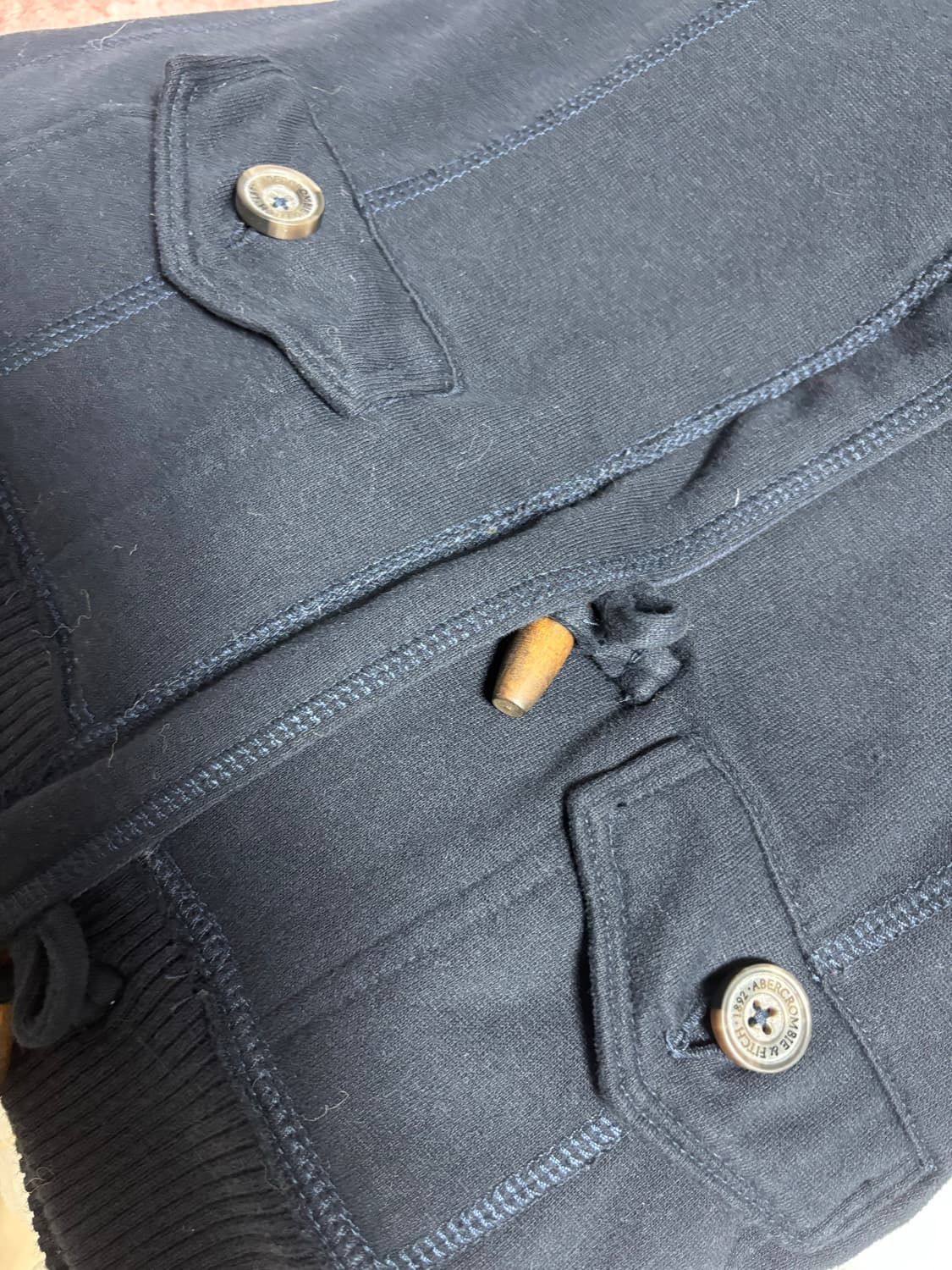 아베크롬비 기모 털 떡볶이 코트 M 상품이미지5