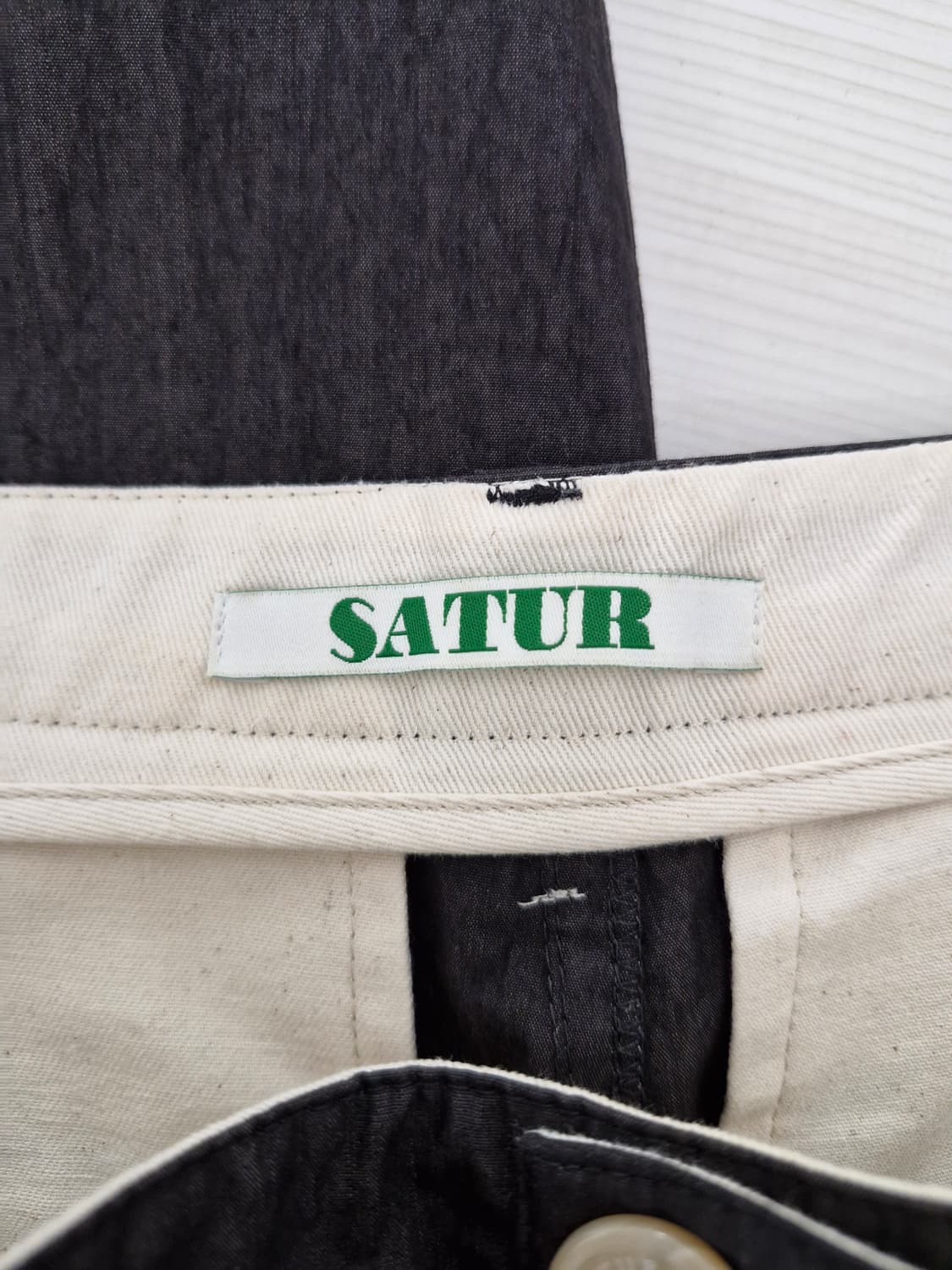 세터(SATUR)비날레스 스티치 포인트 와이드 팬츠 상품이미지6