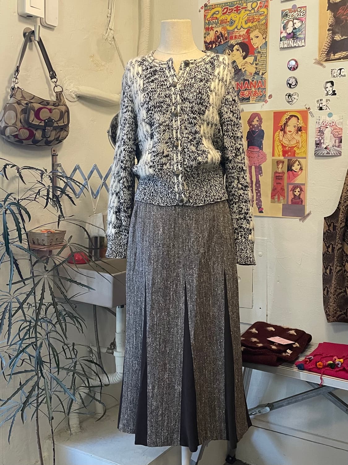 보카시 투톤 스커트 [무배] 상품이미지1