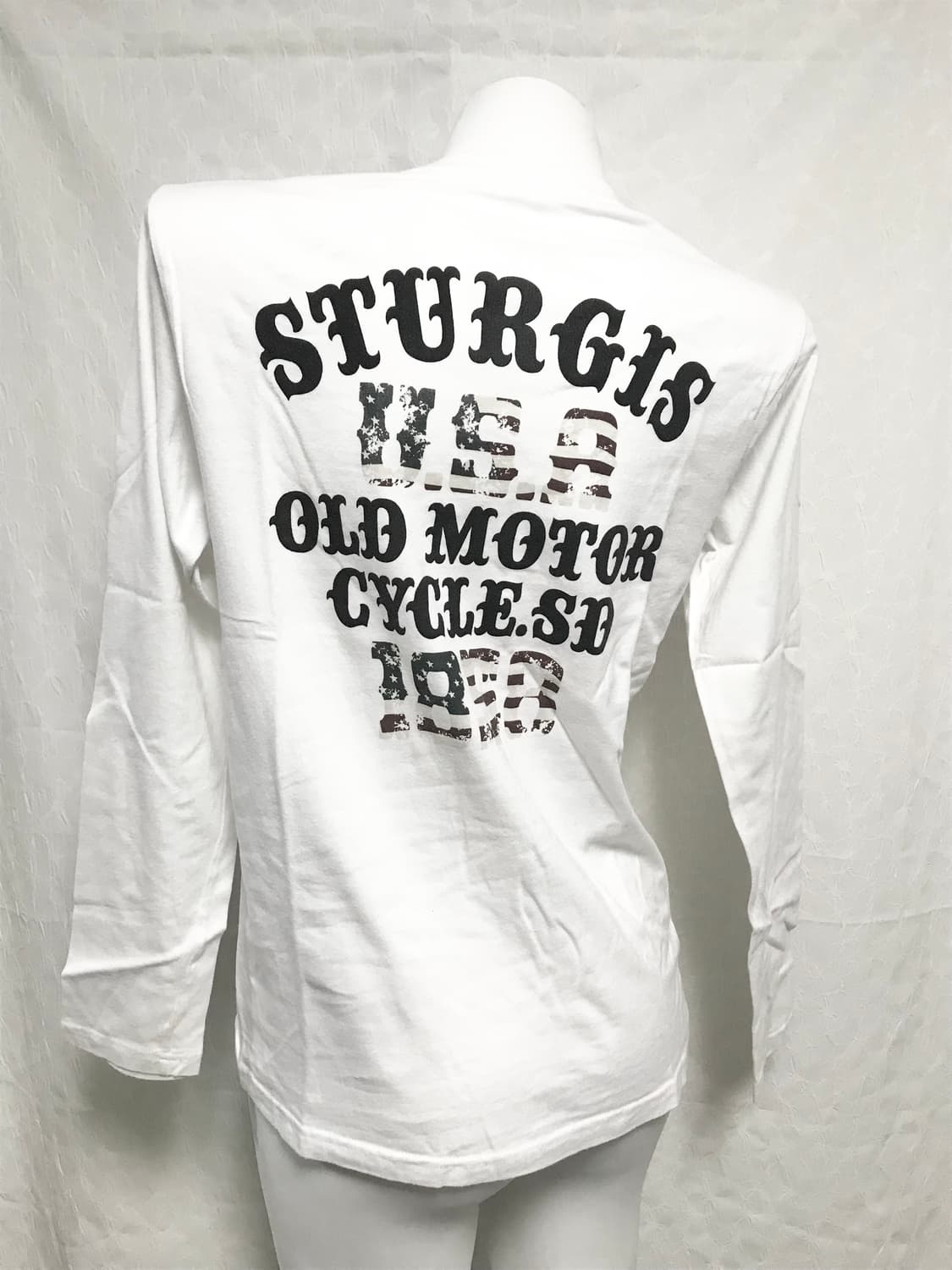 빈티지 펑크 해골 성조기 레터링 롱슬리브 탑 상품이미지5