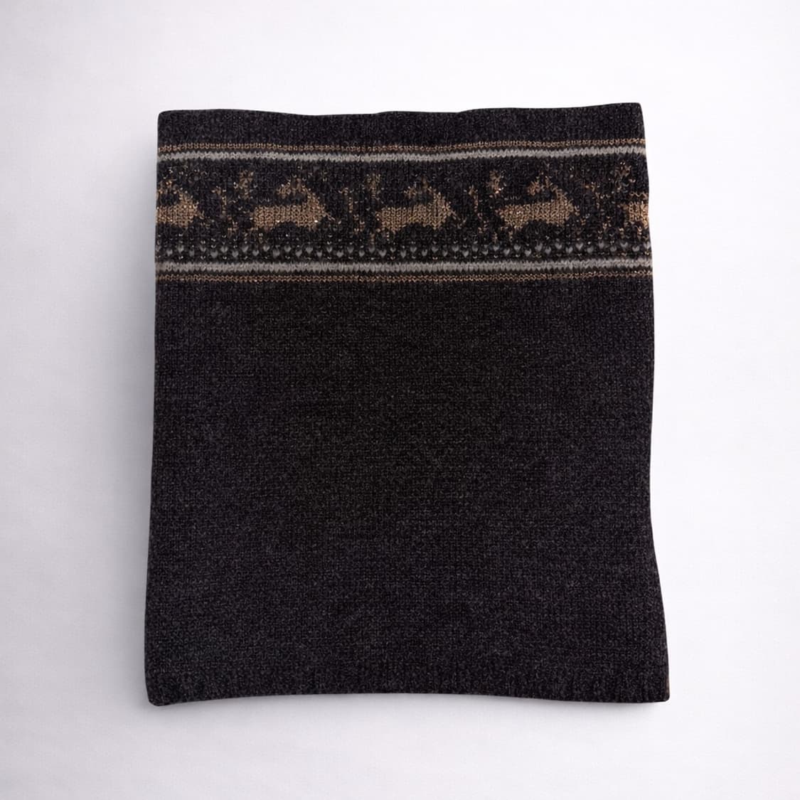 넘버나인 02AW 조지기 사슴 페어아일 넥워머 상품이미지1