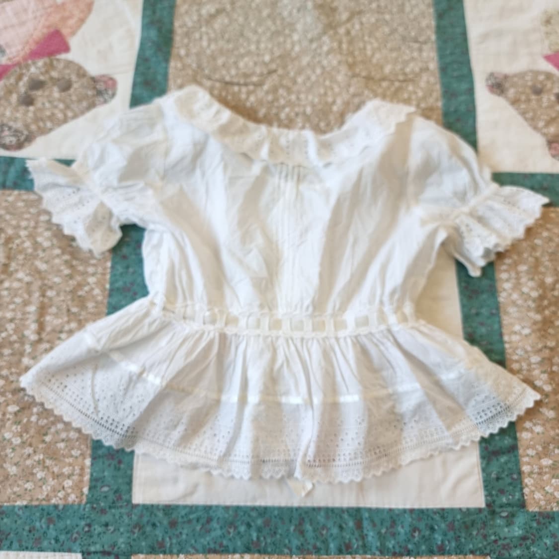 Emily Temple cute 코튼 앙쥬 레이스 블라우스 상품이미지5