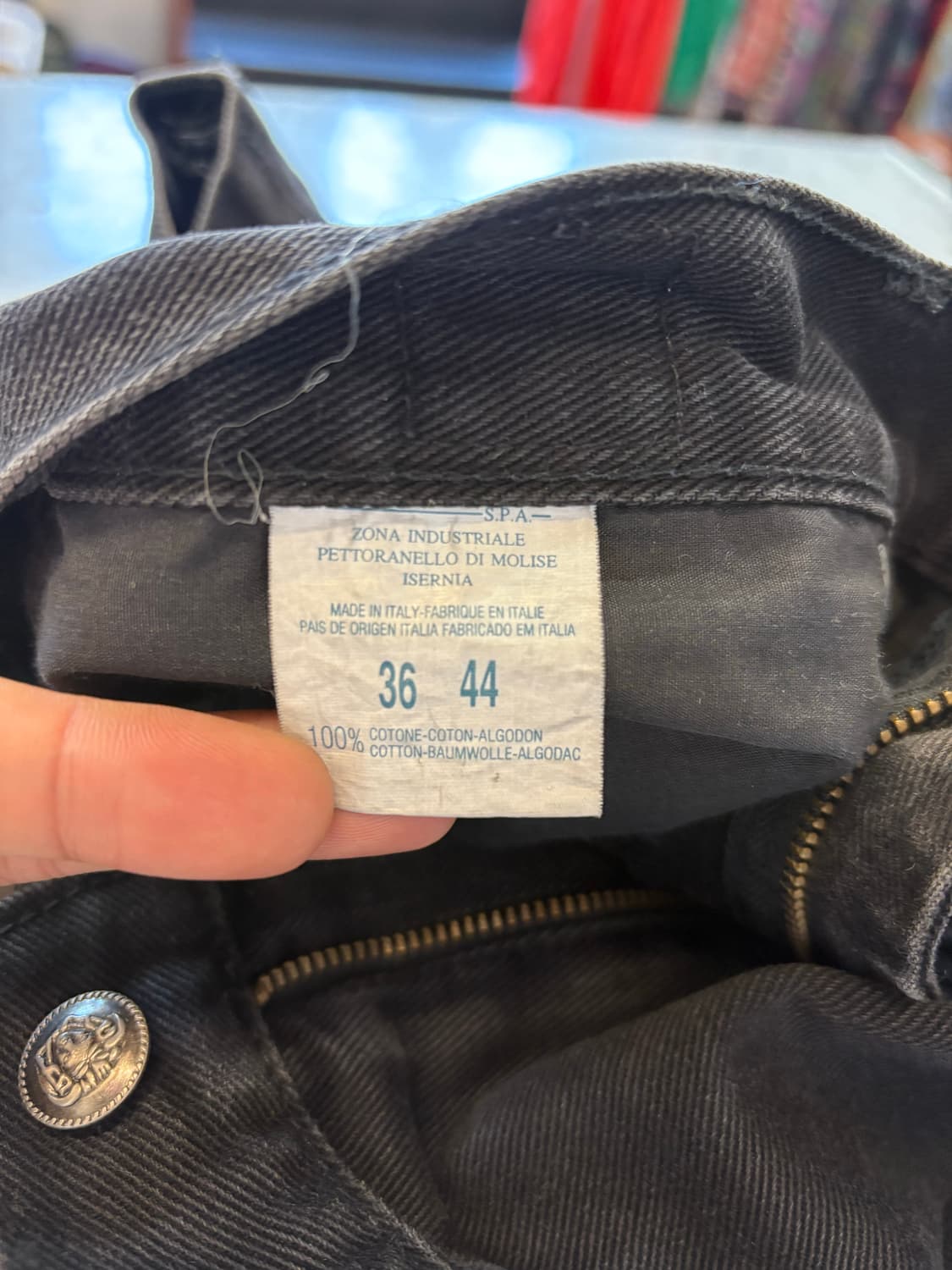 베르사체 시그니처 블랙 데님 진 상품이미지7