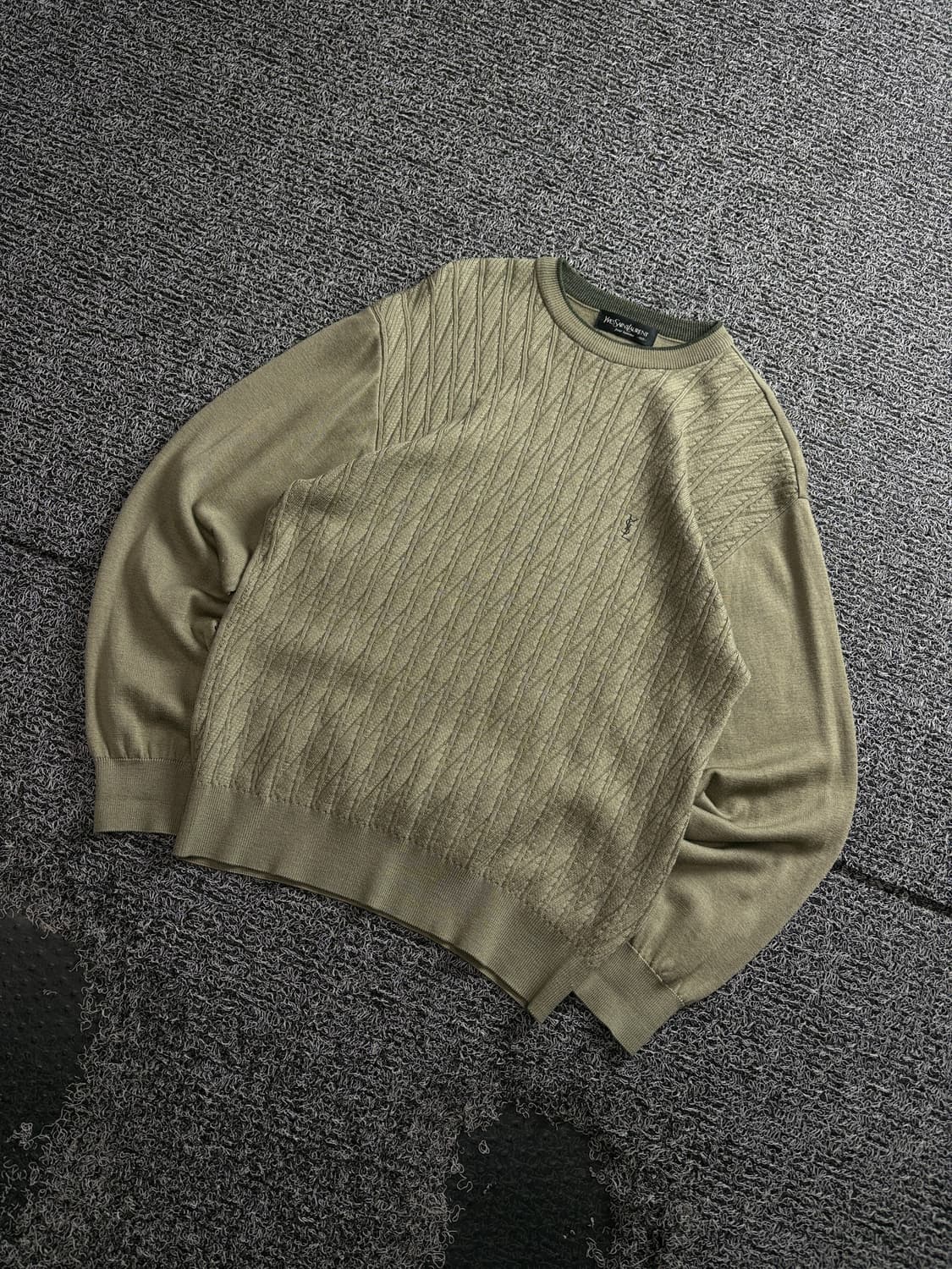 90s YSL 입생로랑 아카이브 케이블 니트 3884 상품이미지1