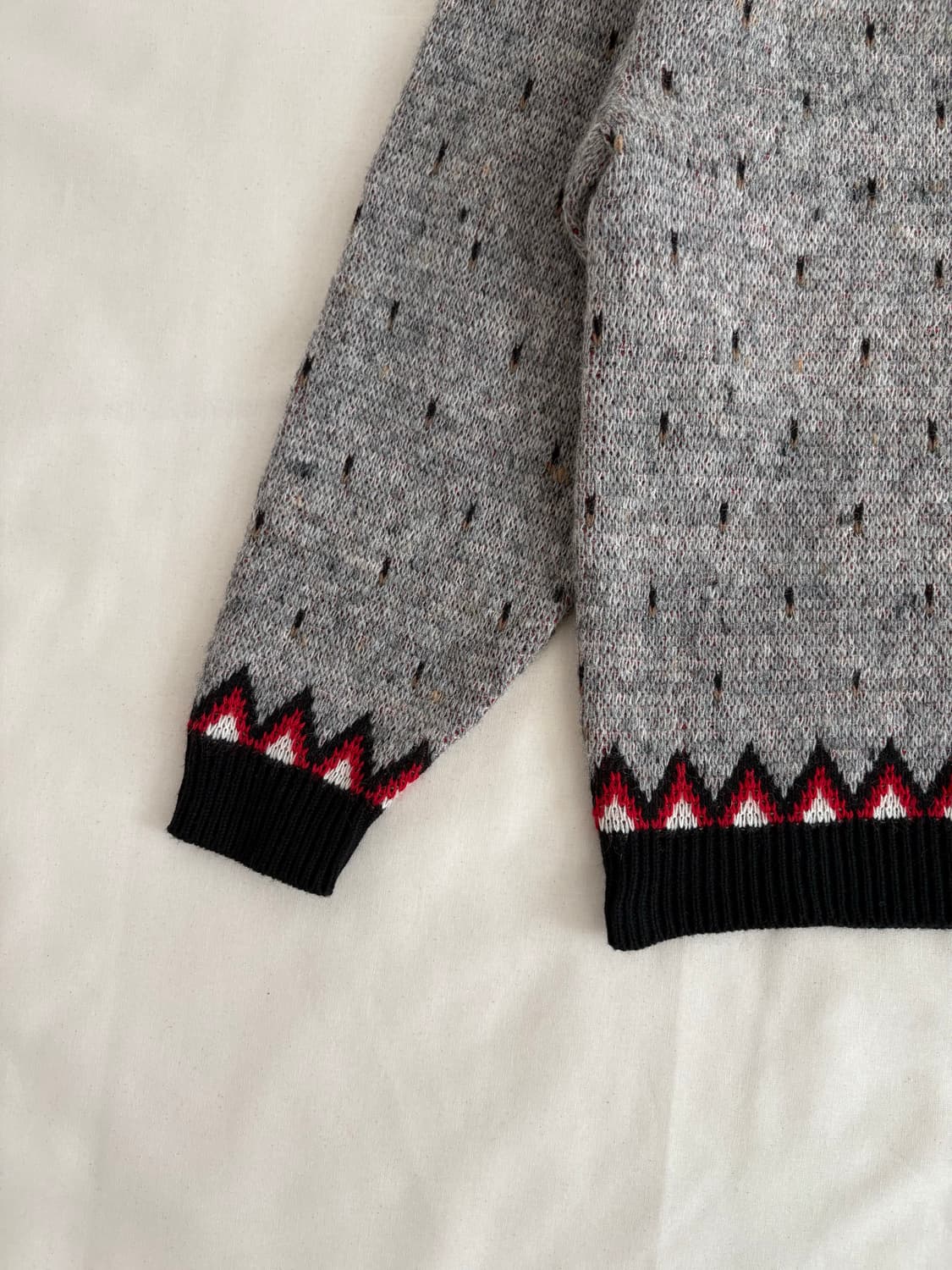 vintage wool pattern sweater  상품이미지4