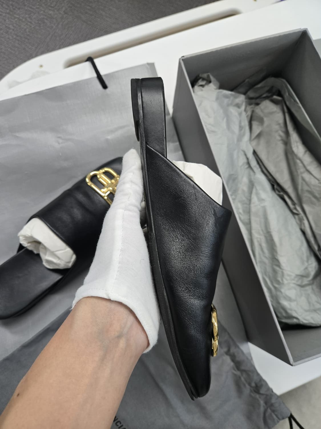 [A급컨디션]발렌시아가 슬리퍼 로퍼 상품이미지5