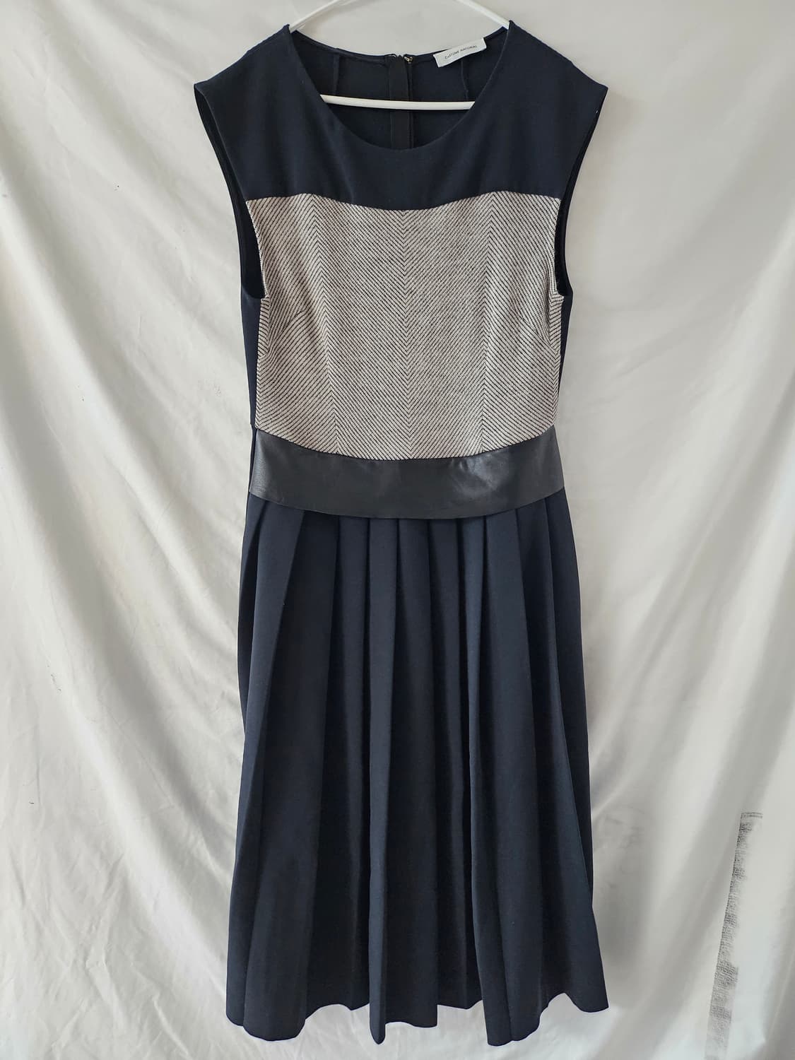 Costume National 여성 블랙 플리츠 원피스 40 상품이미지1