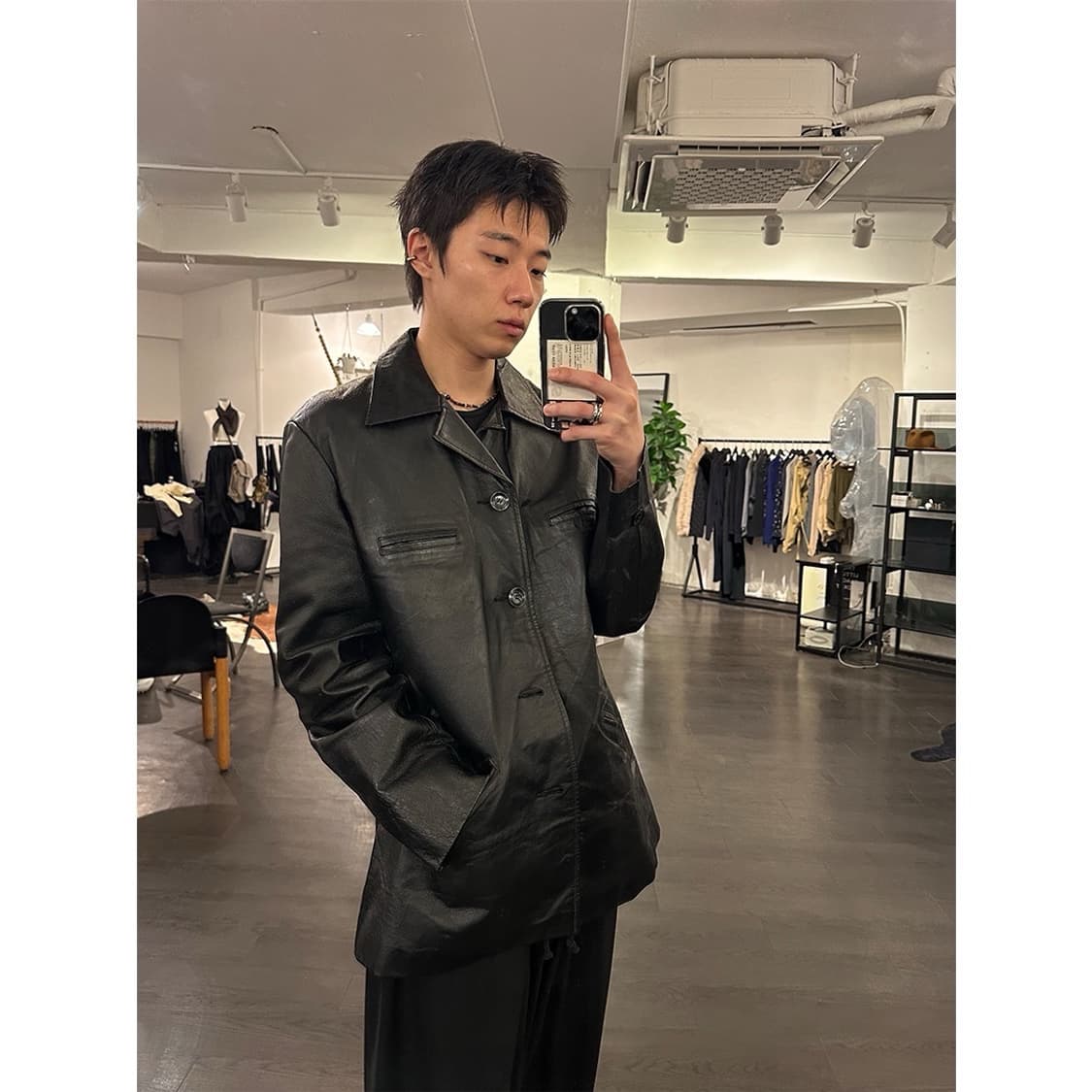 디젤 레더 카코트 상품이미지4