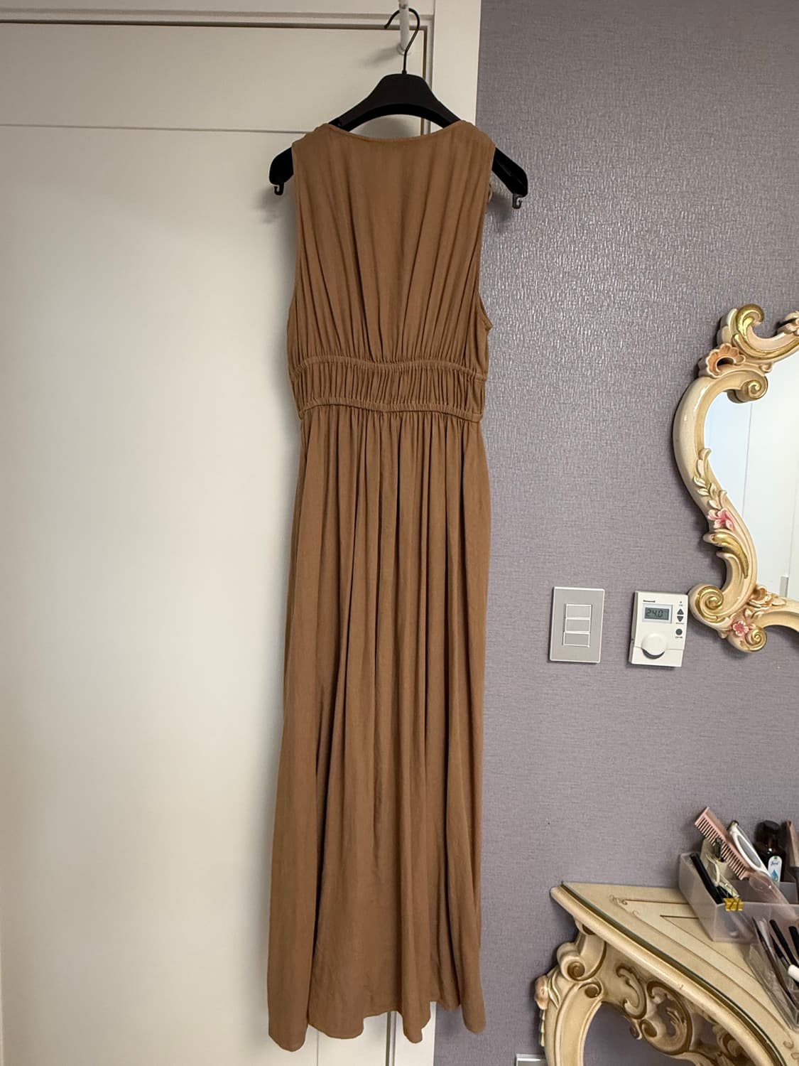 ZARA 카멜색 나시 롱 원피스 XS 상품이미지4