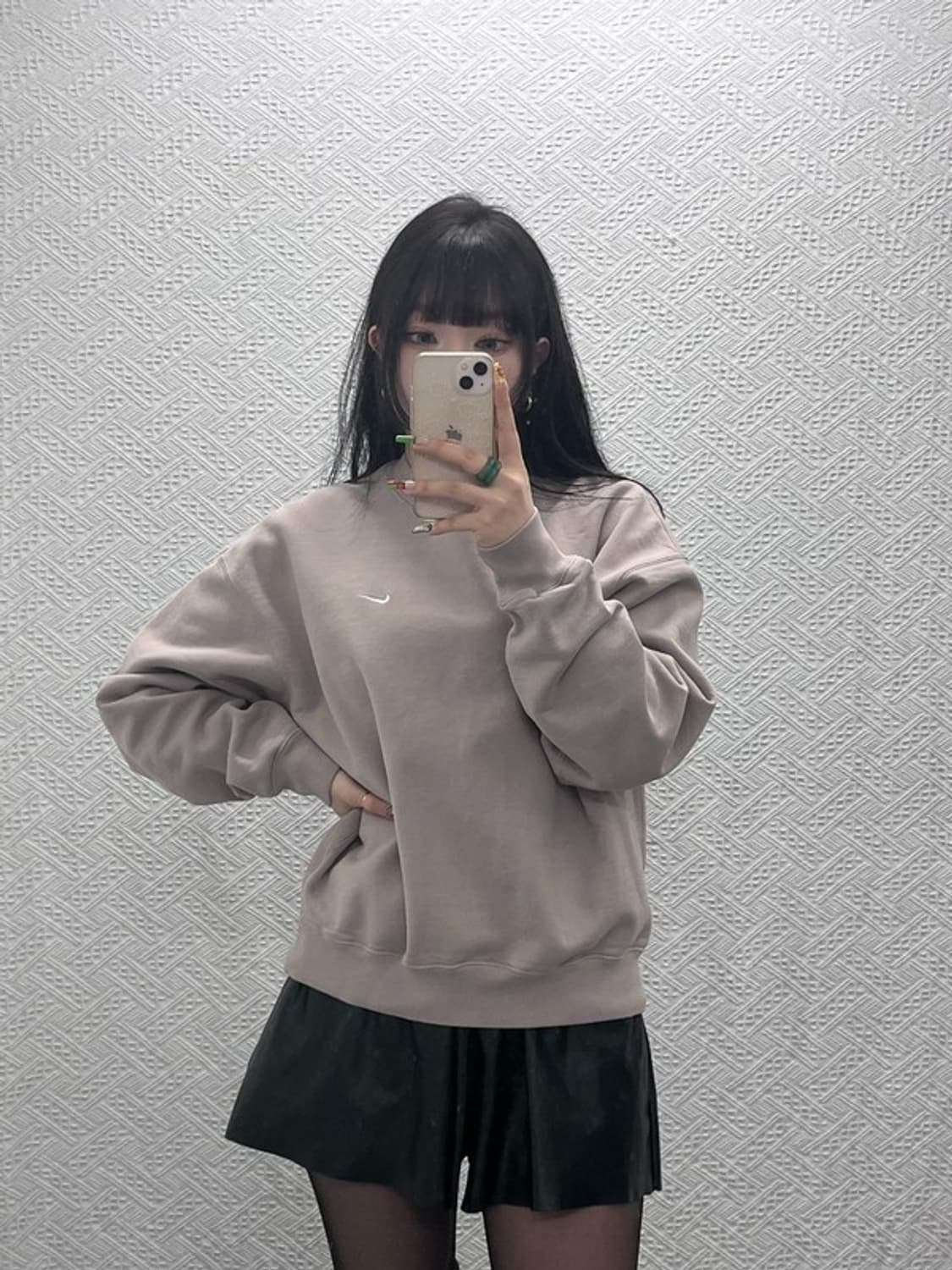 나이키 NRG 솔로 스우시 빈티지 카페라떼 맨투맨 L C09514 상품이미지2