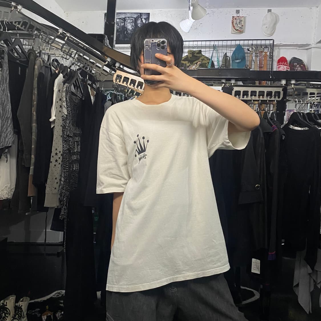 Stussy 크라운 심볼 프린팅 반팔 티셔츠 상품이미지8