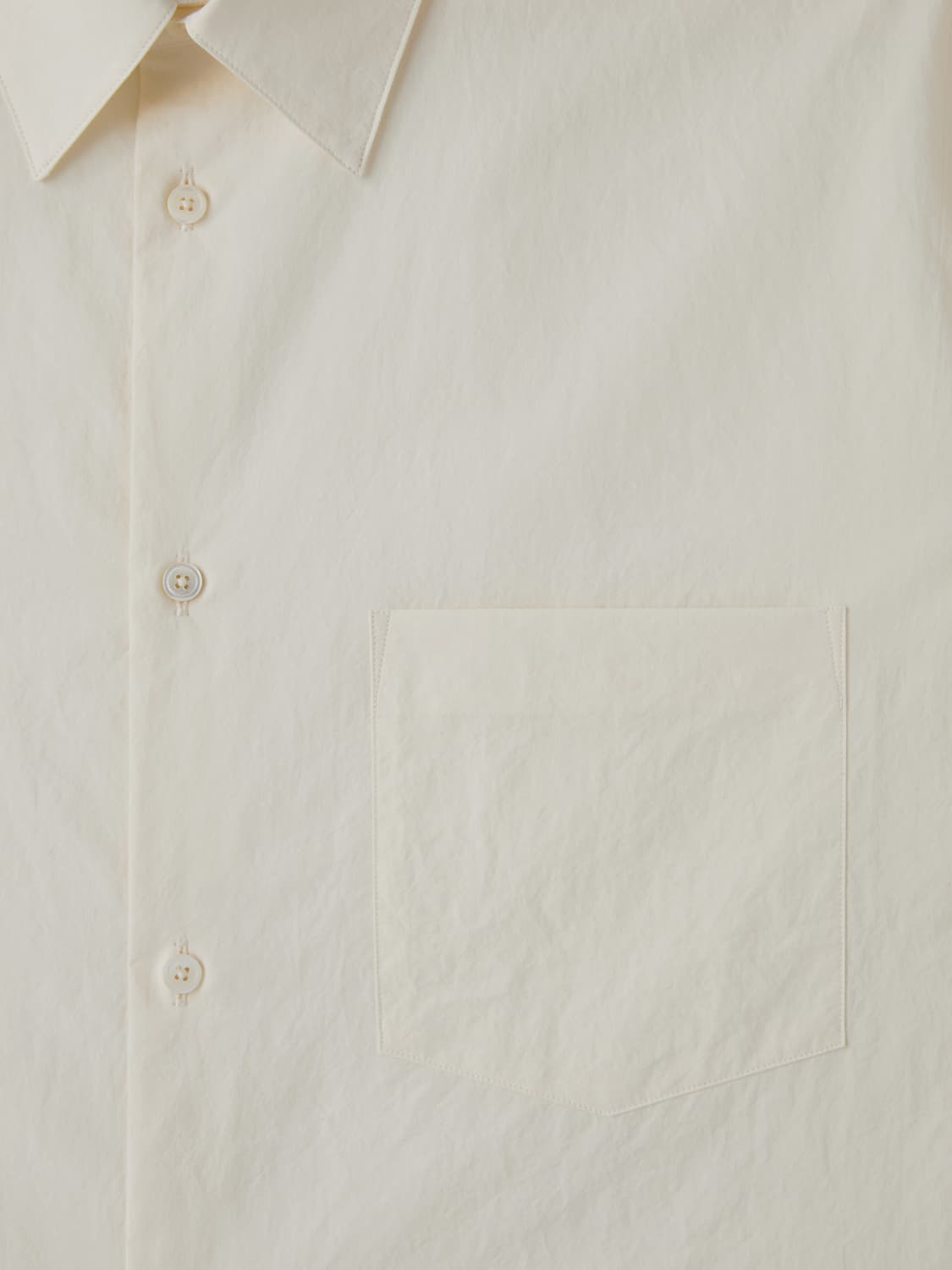 렉토 26SS 코튼 포켓 셔츠 크림 상품이미지3