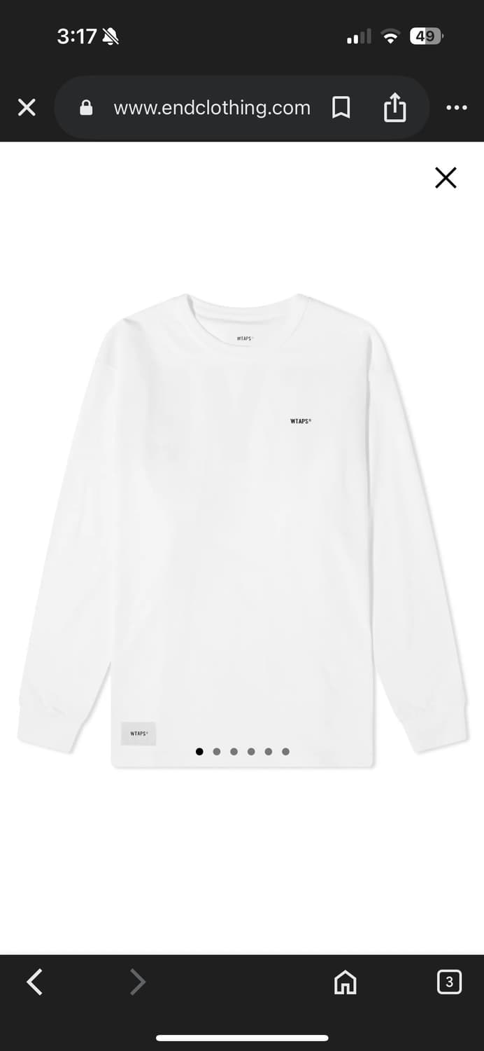 더블탭스 21fw 스탠실 롱슬리브 4 사이즈 상품이미지8