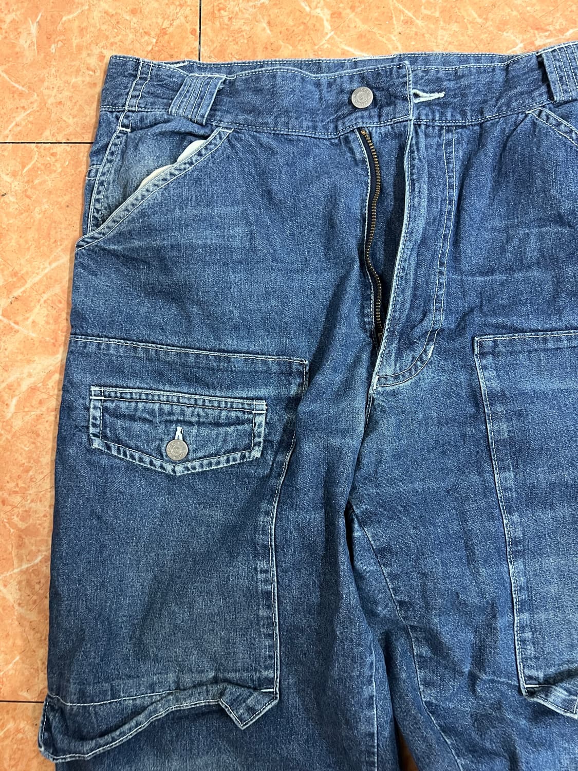 90s 요시유키 코니시 Ficce 올드스쿨 자수 대님팬츠 청바지 32 상품이미지8