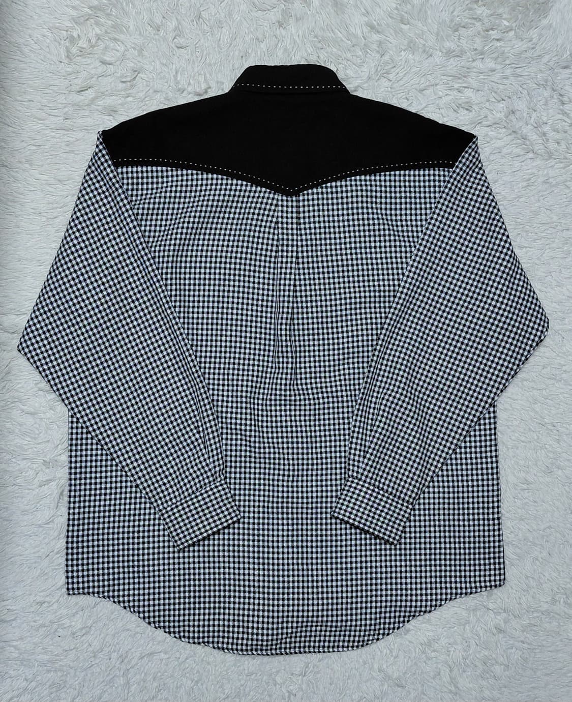 PUSH POUR HOMME 깅엄체크 웨스턴 셔츠 M 상품이미지4