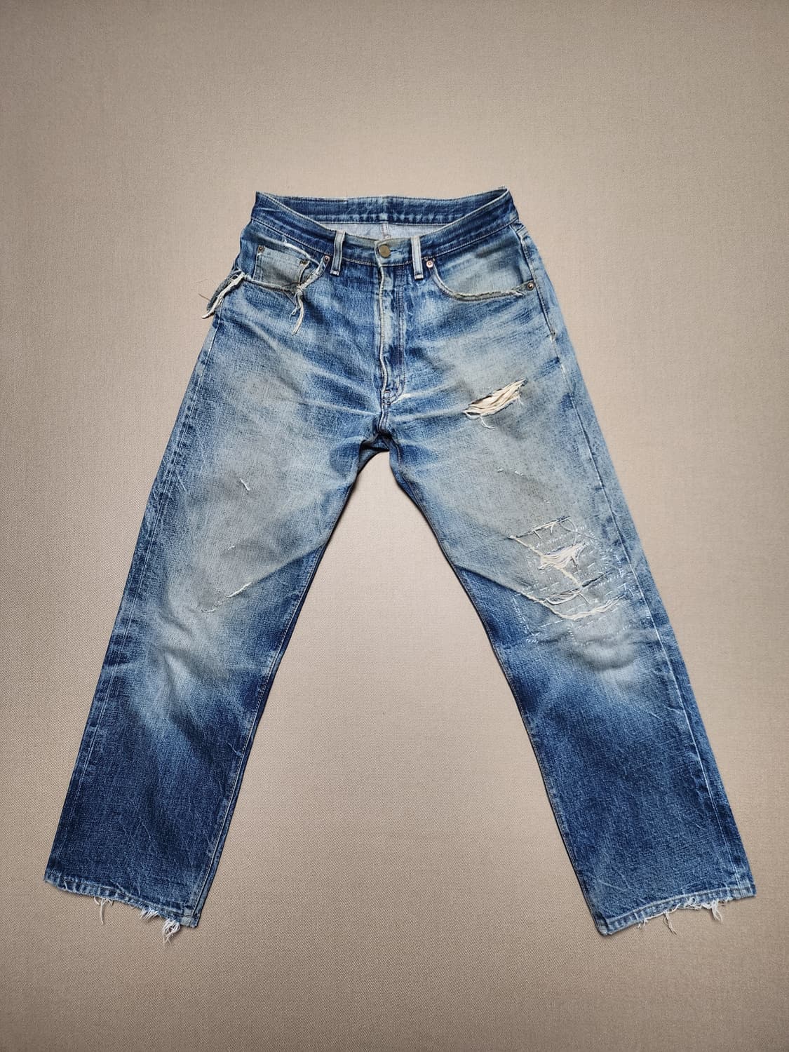 BIG JOHN Rare Jeans 레드라인 셀비지 데님 팬츠 (32) 상품이미지1