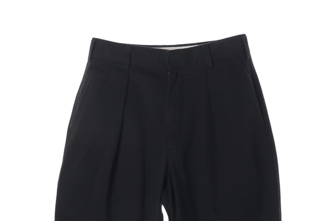 유니클로 U 와이드 피트 치노 팬츠 블랙 76 상품이미지3